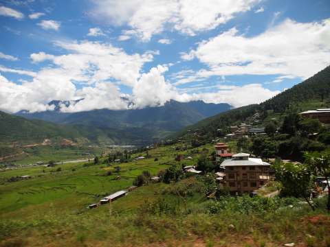 The hills of Punakha